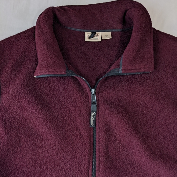 Woolrich Maroon Sweater Vest Zipper Closure Women's Size 2X - Picture 6 of 9